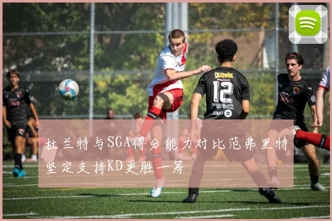 杜兰特与SGA得分能力对比范弗里特坚定支持KD更胜一筹